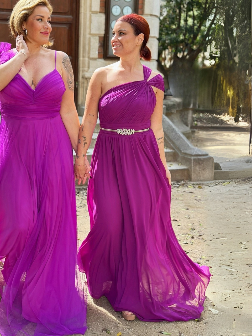 Vestido Hera largo asimétrico para invitada – Disponible en varios colores (S a L) Vestido Hera largo asimétrico para invitada – Disponible en varios colores (S a L)