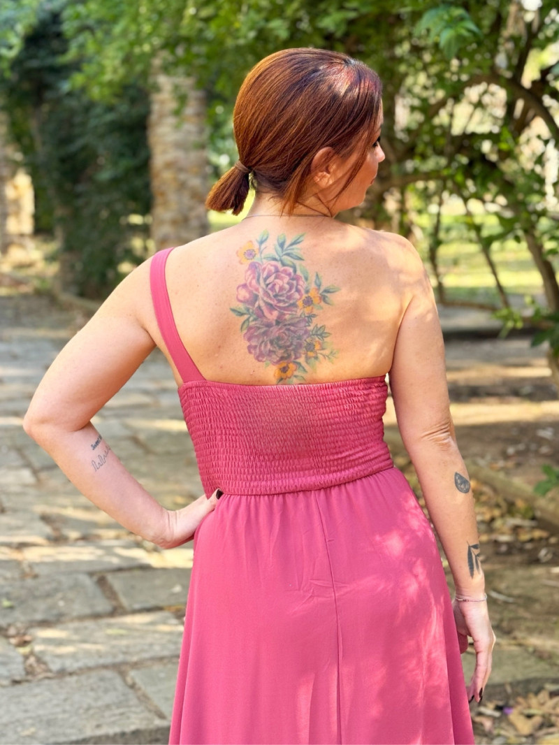 Vestido de invitada económico asimétrico con abertura lateral | Vestidos Araya Vestido de invitada económico asimétrico con abertura lateral | Vestidos Araya