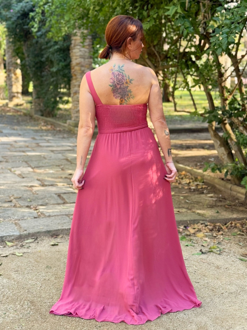 Vestido de invitada económico asimétrico con abertura lateral | Vestidos Araya Vestido de invitada económico asimétrico con abertura lateral | Vestidos Araya