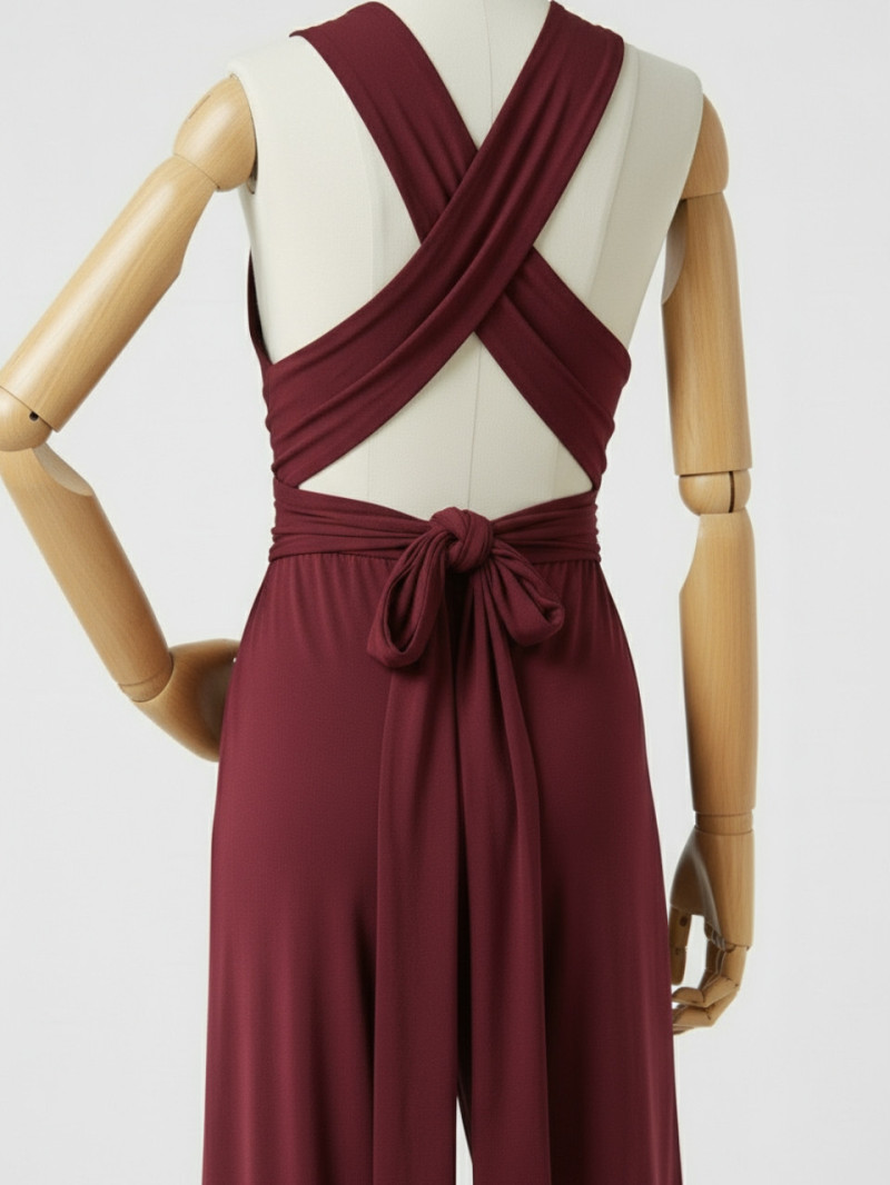 Mono multiposición largo de invitada – varias formas de llevarlo | Vestidos Araya