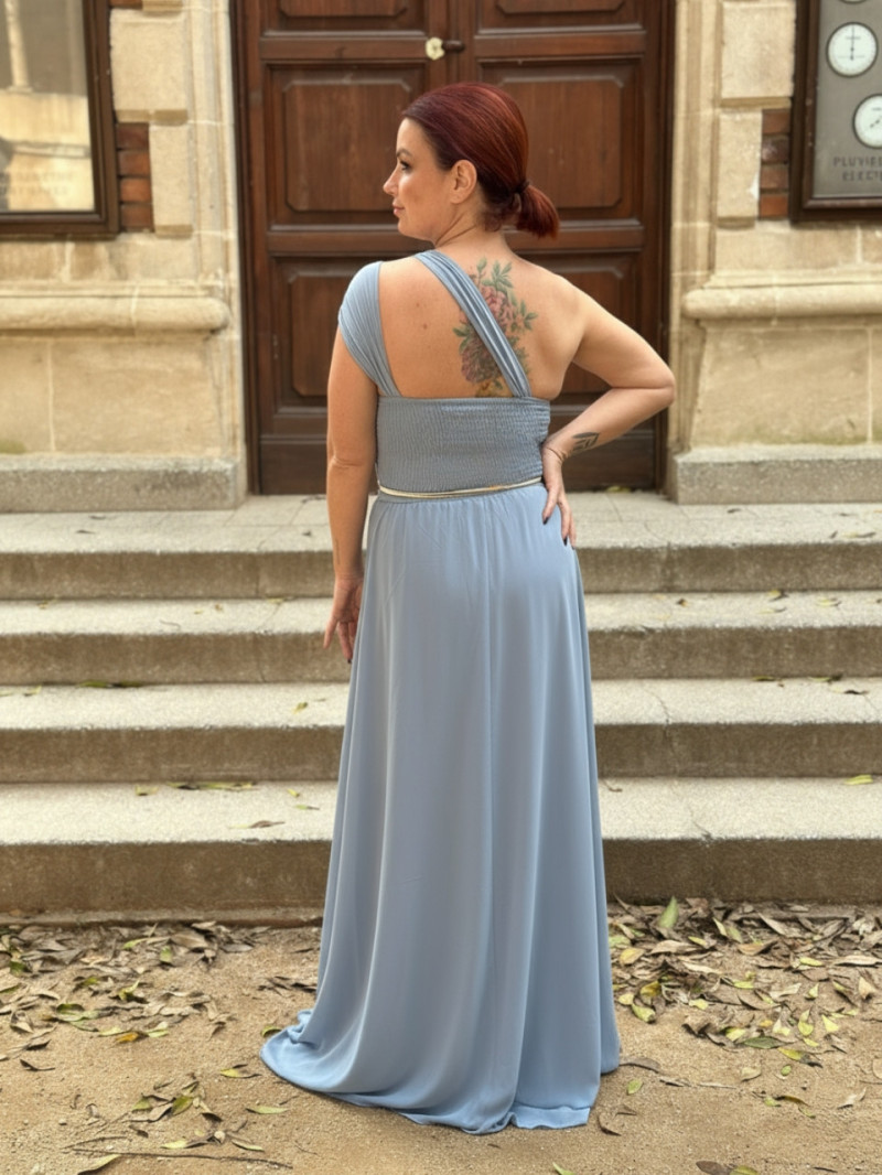 Vestido Hera largo asimétrico para invitada – Disponible en varios colores (S a L) Vestido Hera largo asimétrico para invitada – Disponible en varios colores (S a L)