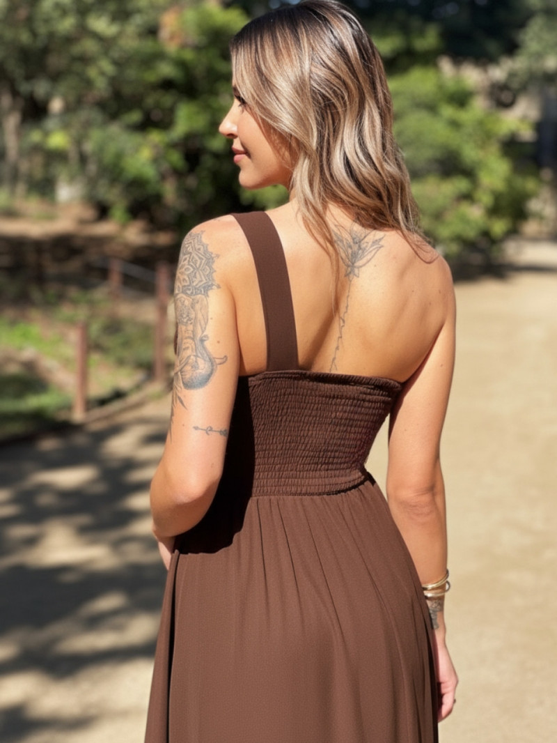 Vestido de invitada económico asimétrico con abertura lateral | Vestidos Araya Vestido de invitada económico asimétrico con abertura lateral | Vestidos Araya