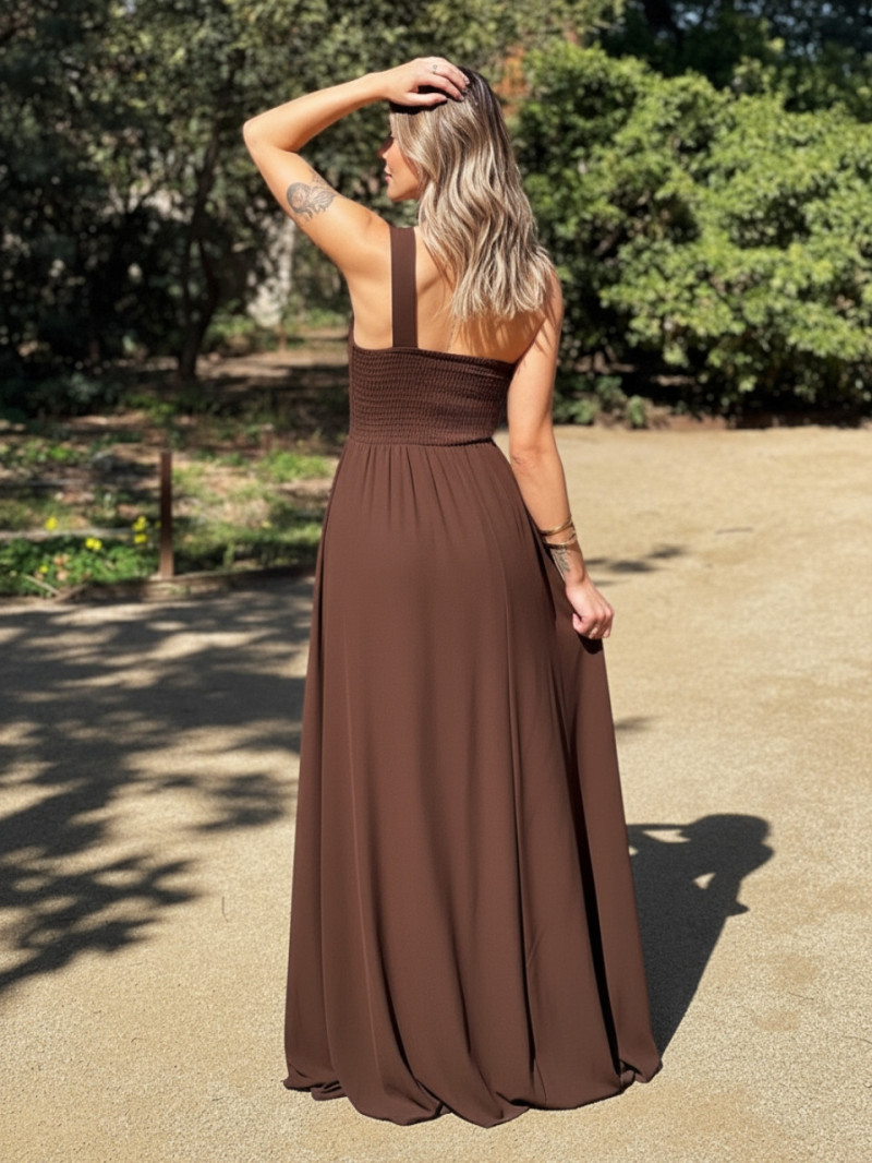 Vestido de invitada económico asimétrico con abertura lateral | Vestidos Araya Vestido de invitada económico asimétrico con abertura lateral | Vestidos Araya