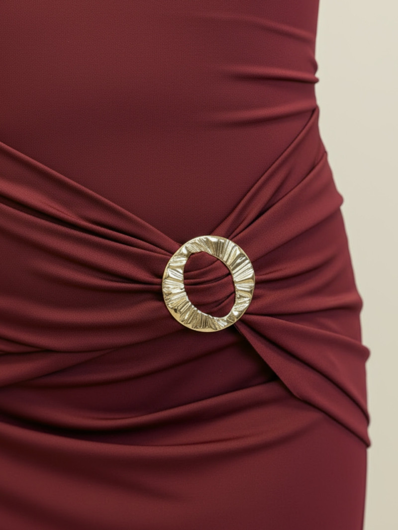 Vestido midi de invitada con apliques dorados | Vestidos Araya Vestido midi de invitada con apliques dorados | Vestidos Araya