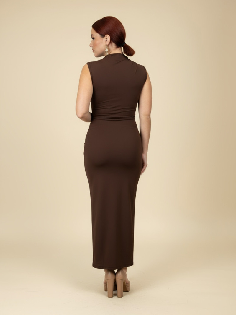 Vestido midi de invitada con apliques dorados | Vestidos Araya Vestido midi de invitada con apliques dorados | Vestidos Araya