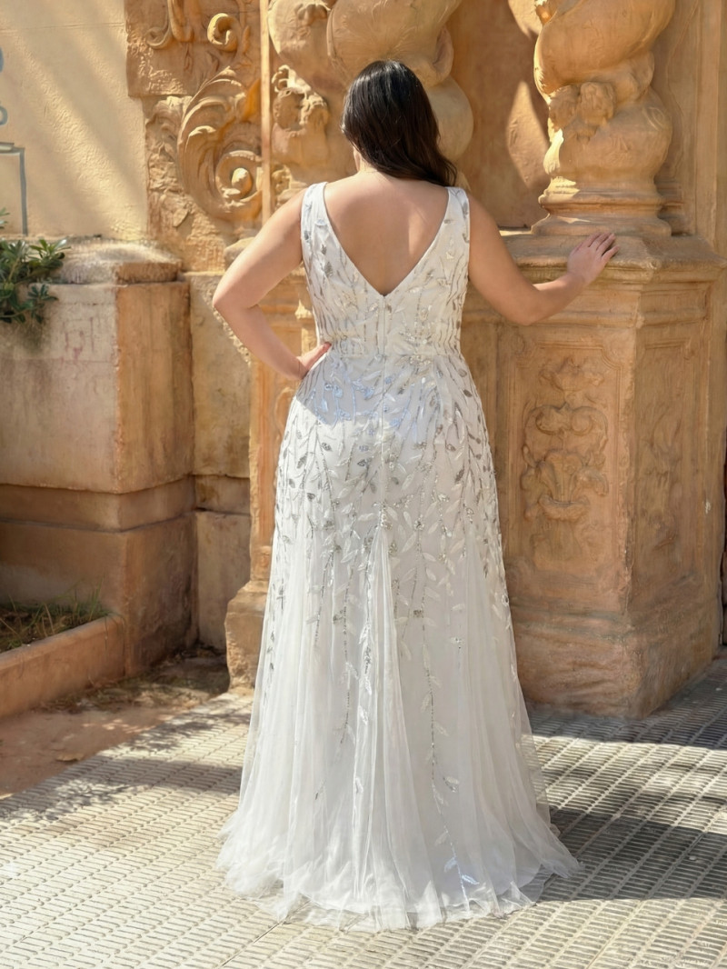 Vestido de novia talla grande elegante 229€