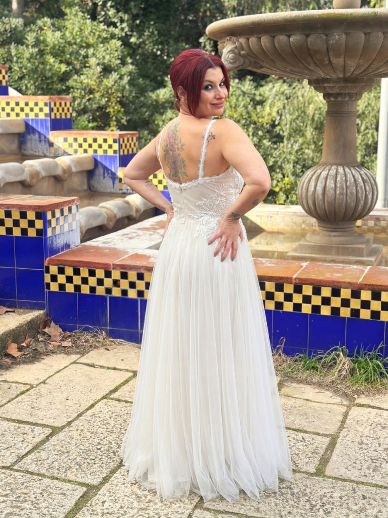 Vestido de novia económico marfil Selena| Vestidos Araya