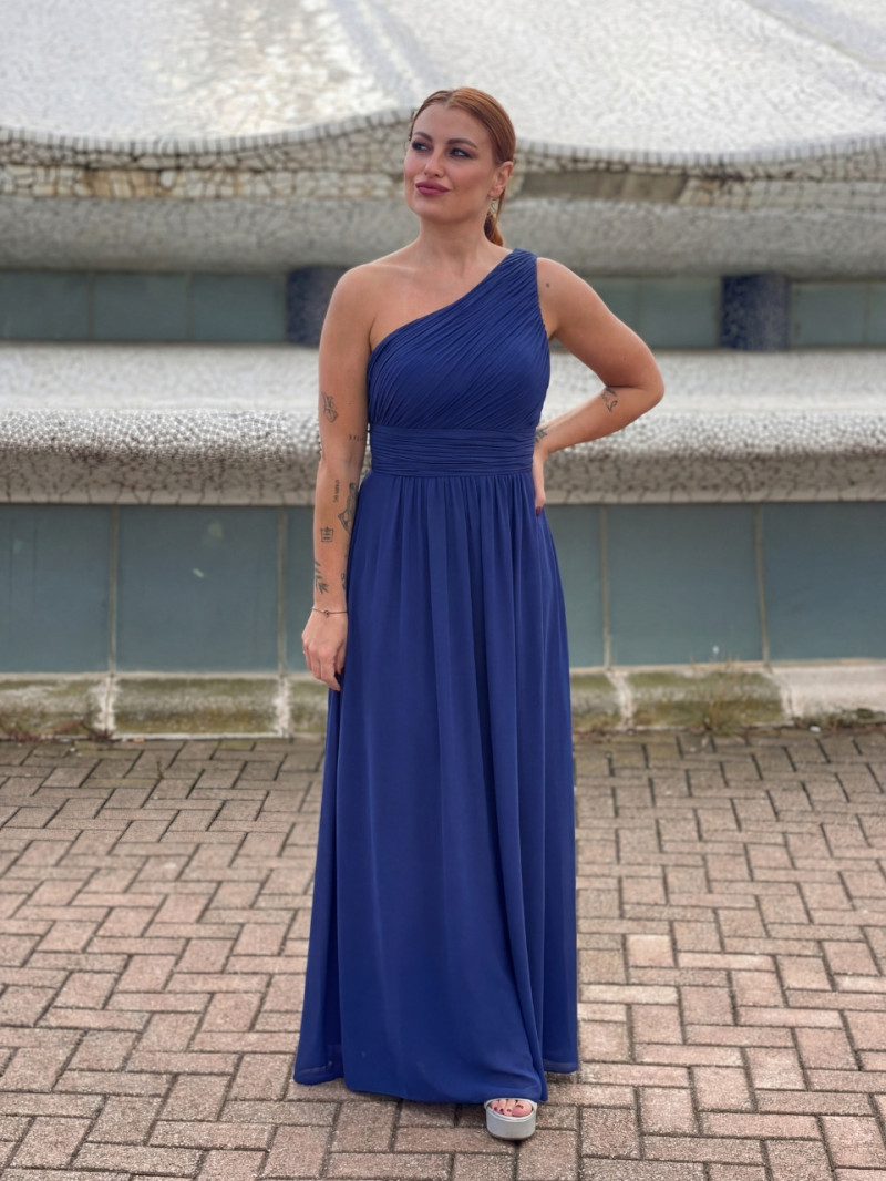 Vestido de invitada económico asimétrico con abertura lateral | Vestidos Araya