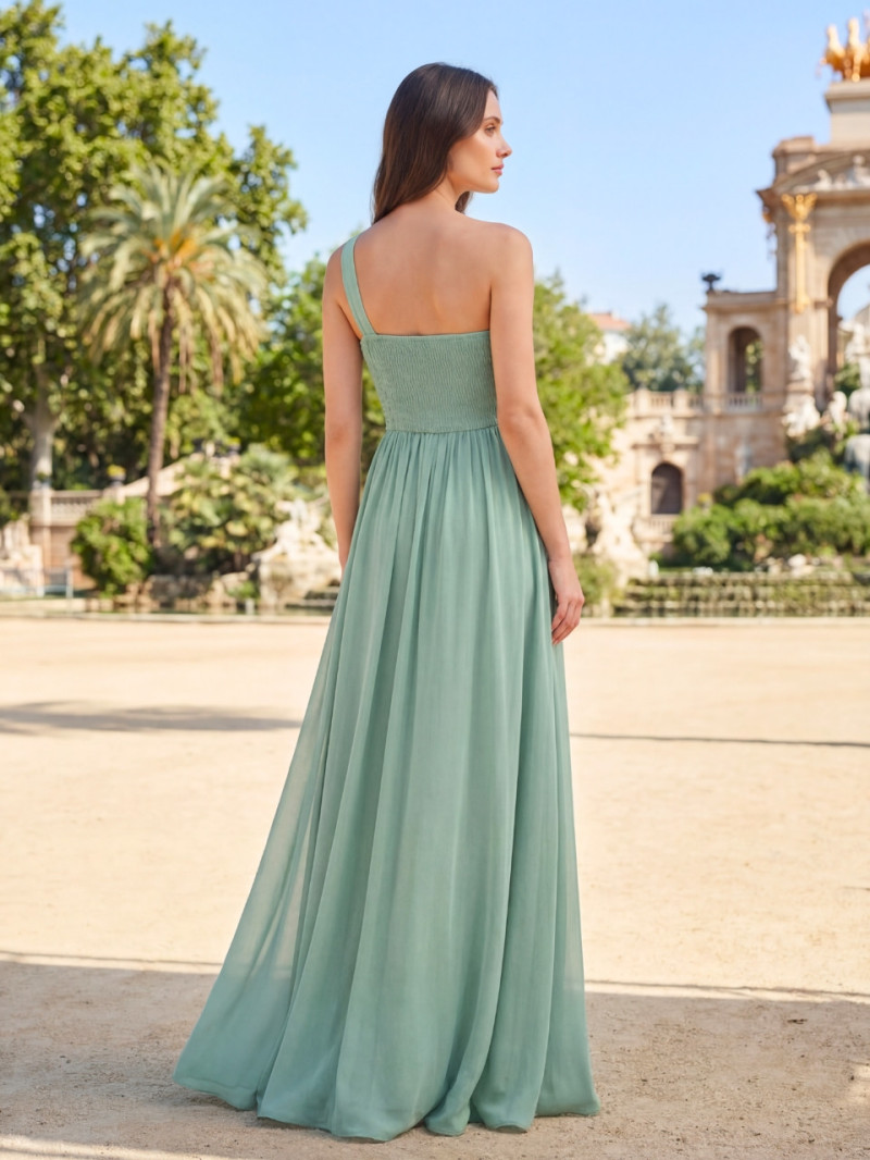 Vestido de invitada económico asimétrico | Vestidos Araya