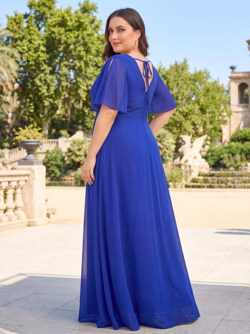 Vestido largo de invitada talla grande | Vestidos Araya