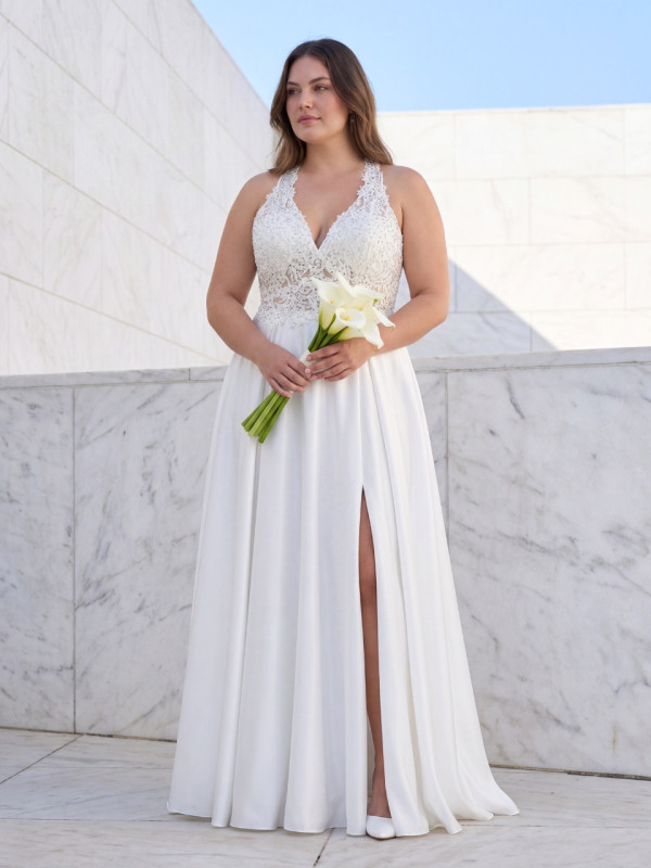 Vestido de Novia Carolina Talla Grande