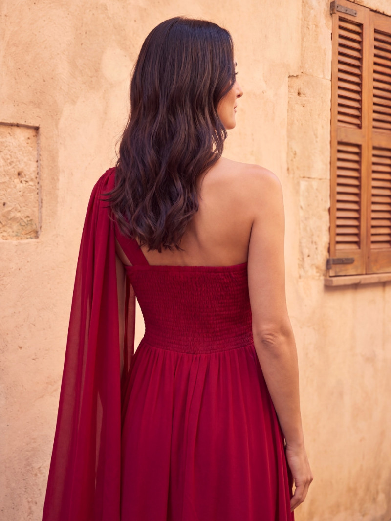 Vestido de invitada Artemisa asimétrico | Araya