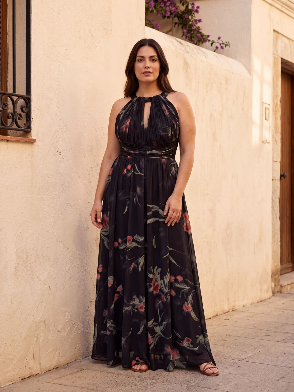 Vestido Charlotte Talla Grande – Vestido de Invitada Floral Largo – 109€ | Vestidos Araya