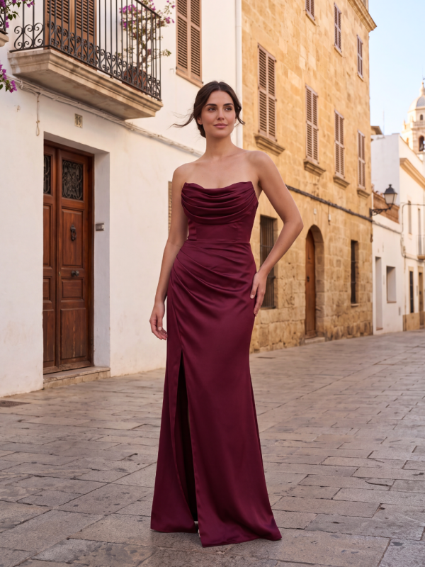 Vestido de Invitada Kylie Granate | Araya
