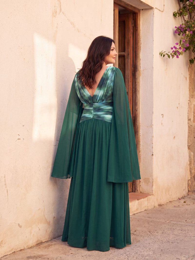 Vestido Invitada Talla Grande Amelia Verde | Araya
