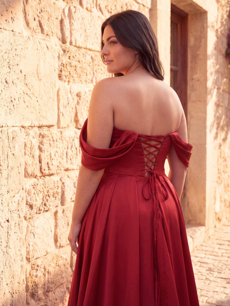 Vestido de Invitada Talla Grande Diana Terracota | Araya