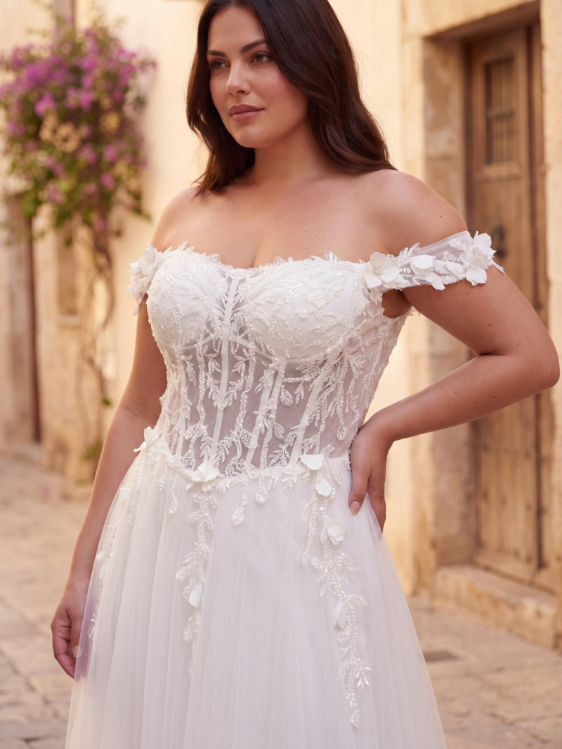 Vestido de Novia Talla Grande con Corsé | Vestidos Araya