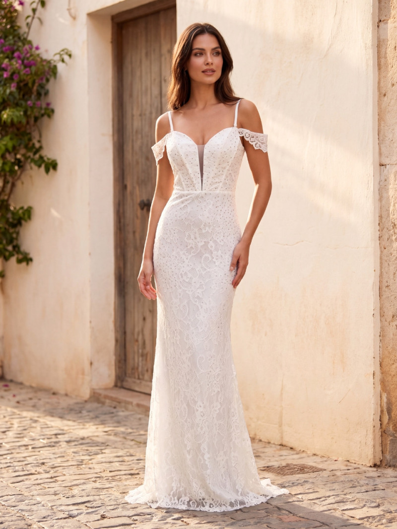 Vestido de Novia Sira de Encaje y Corte Sirena | Araya